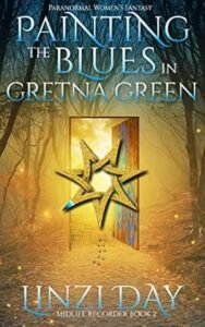 The cover for Painting the Blues in Gretna Green by Linzi Day