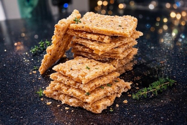 Sourdough Crackers after the magic