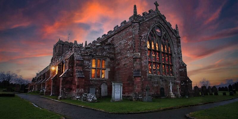 St Michael's & All Angels Church. Longtown, UK