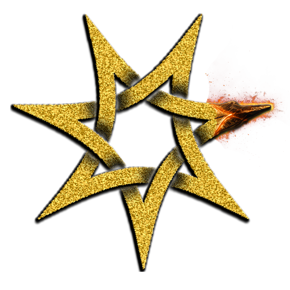 The star from the cover of Half an Orange in Gretna Green.
