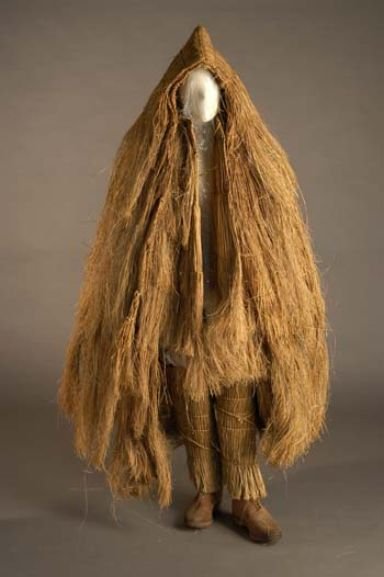 A Galician 'carapucho' straw cape.